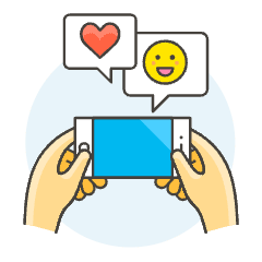 Chatting 1 Illustration from UX Colors Set