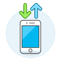 Data Transfer 1 Illustration from UX Colors Set
