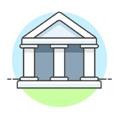 Bank Building 2 Illustration from UX Colors Set