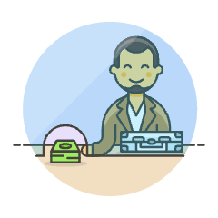 Money Transaction 1 Illustration from UX Colors Set