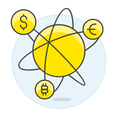 Currencies World Illustration from UX Colors Set