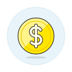 Dollar Illustration from UX Colors Set