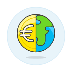 Euro World Illustration from UX Colors Set