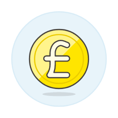 Pound Illustration from UX Colors Set