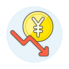 Yen Yuan Decreasing Illustration from UX Colors Set