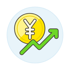 Yen Yuan Increasing Illustration from UX Colors Set