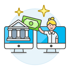 Banking App 3 4 Illustration from UX Colors Set