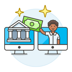 Banking App 3 6 Illustration from UX Colors Set