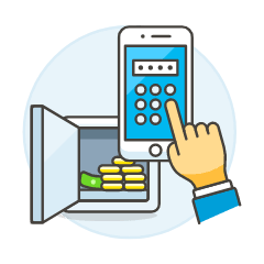 Money App Pin 2 Illustration from UX Colors Set