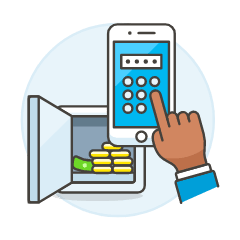 Money App Pin 3 Illustration from UX Colors Set