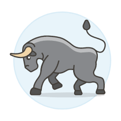 Bull Market 1 Illustration from UX Colors Set
