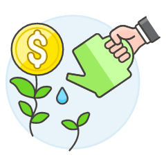 Money Watering 1 Illustration from UX Colors Set