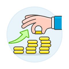 Saving Increase 1 Illustration from UX Colors Set