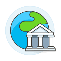 World Bank Illustration from UX Colors Set