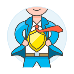 Business Hero 1 Illustration from UX Colors Set