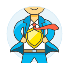 Business Hero 2 Illustration from UX Colors Set