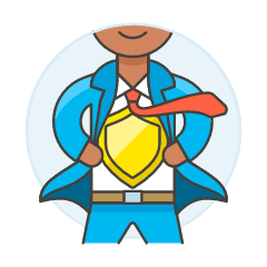 Business Hero 3 Illustration from UX Colors Set