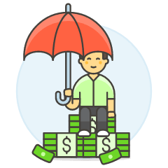 Money Pile 2 Illustration from UX Colors Set