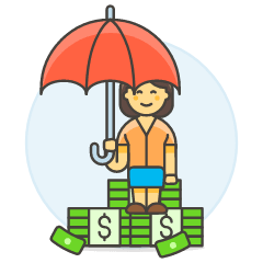 Money Pile 5 Illustration from UX Colors Set