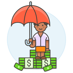 Money Pile 6 Illustration from UX Colors Set