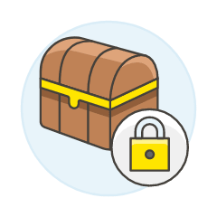 Treasure Lock Illustration from UX Colors Set