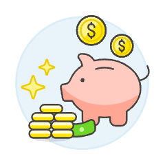 Piggy Bank 1 Illustration from UX Colors Set