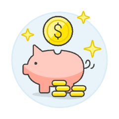 Piggy Bank 2 Illustration from UX Colors Set