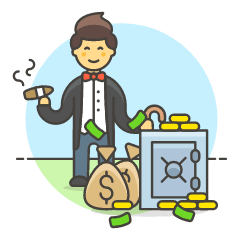 Banker Safe 5 Illustration from UX Colors Set