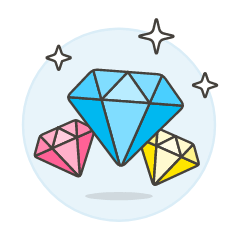 Gems Illustration from UX Colors Set