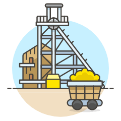 Gold Mine Illustration from UX Colors Set