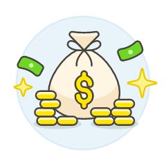 Money Bag Illustration from UX Colors Set