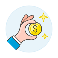 Show Coin 1 Illustration from UX Colors Set
