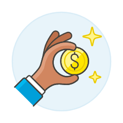 Show Coin 3 Illustration from UX Colors Set