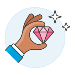 Show Diamond 3 Illustration from UX Colors Set