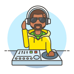 Dj Mix 3 Illustration from UX Colors Set