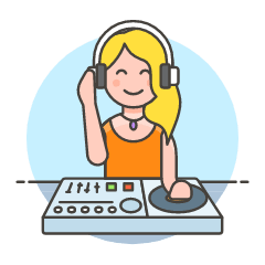 Dj Mix 4 Illustration from UX Colors Set
