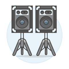 Speakers 1 Illustration from UX Colors Set