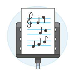 Sheet Note 4 Illustration from UX Colors Set