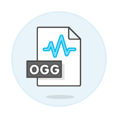 File Sound Ogg Illustration from UX Colors Set