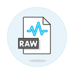 File Sound Raw Illustration from UX Colors Set