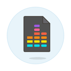 Format File Equalizer Illustration from UX Colors Set