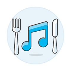 Diner Playlist Illustration from UX Colors Set