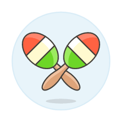 Maraca Shaker Illustration from UX Colors Set