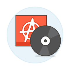 Rock Vinyl Illustration from UX Colors Set