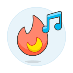 Trendy Playlist Illustration from UX Colors Set