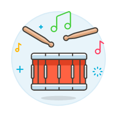 Instruments Drum 1 Illustration from UX Colors Set