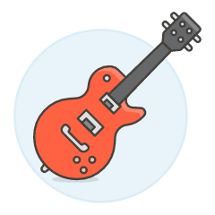 Instruments Electric Bass Illustration from UX Colors Set