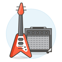 Instruments Guitar Amplifier Illustration from UX Colors Set