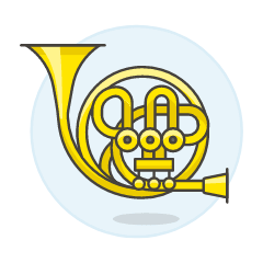 Instruments Horn Illustration from UX Colors Set