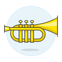 Instruments Trumpet Illustration from UX Colors Set